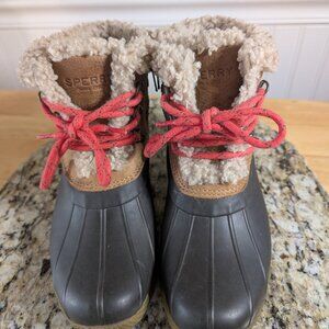 Sperry Top Sider Saltwater Alpine Lined Duck Boots Women's Size 7.5
